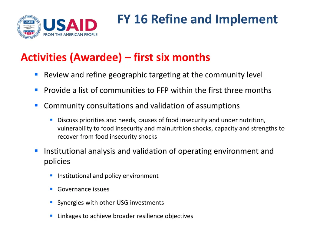 fy 16 refine and implement 3