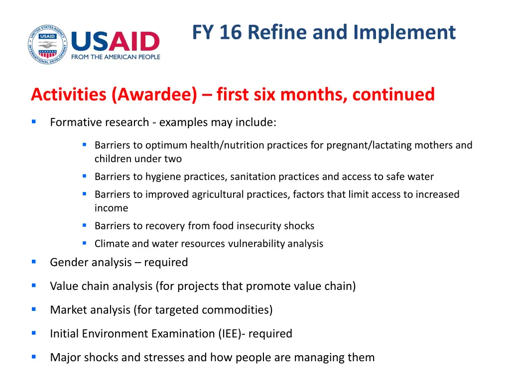 fy 16 refine and implement 4