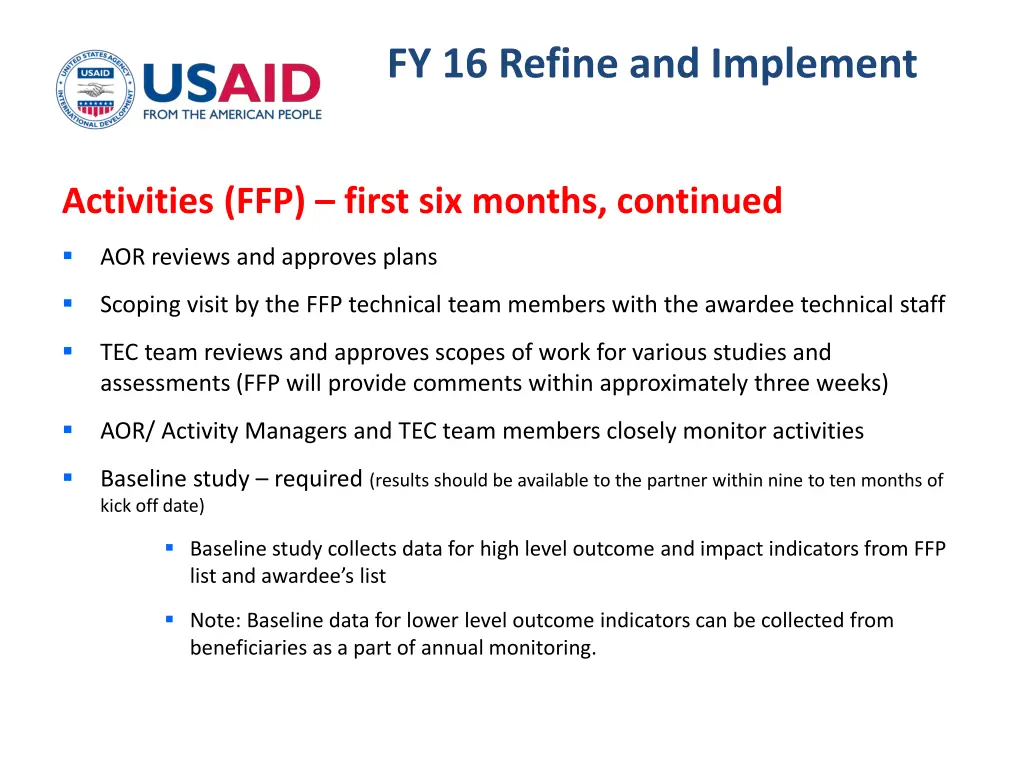 fy 16 refine and implement 5