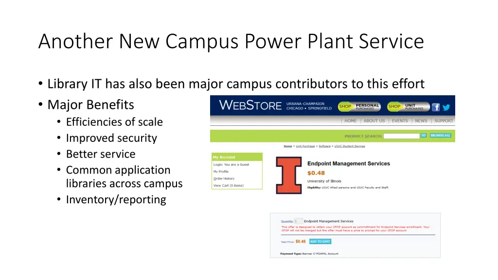 another new campus power plant service