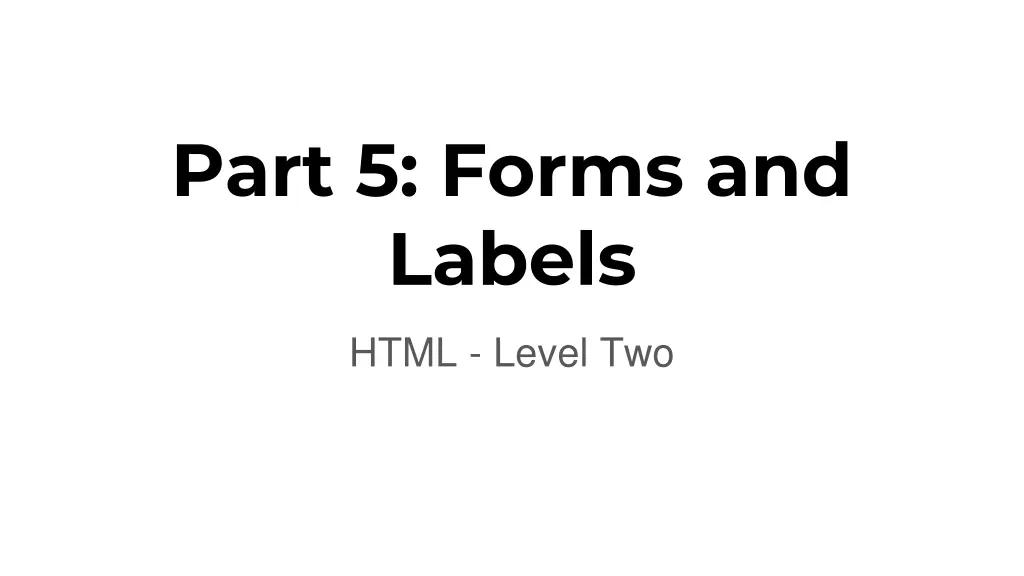 part 5 forms and labels