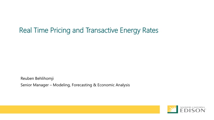 real time pricing and transactive energy rates