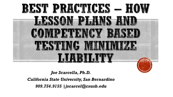 best practices how lesson plans and competency