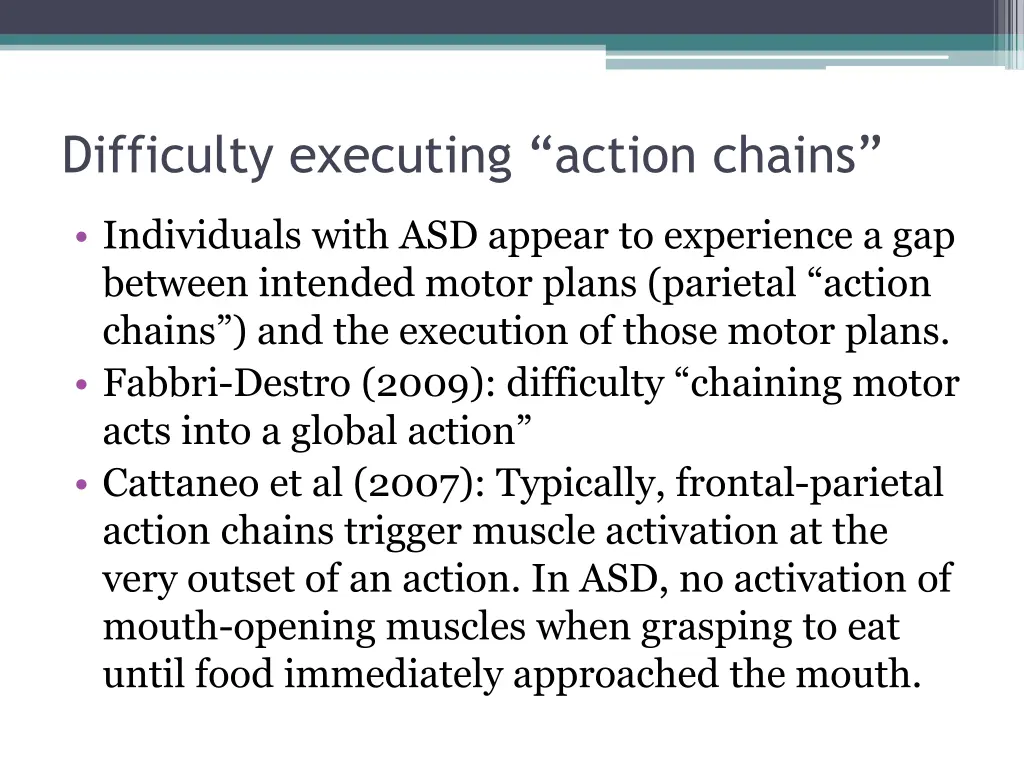 difficulty executing action chains