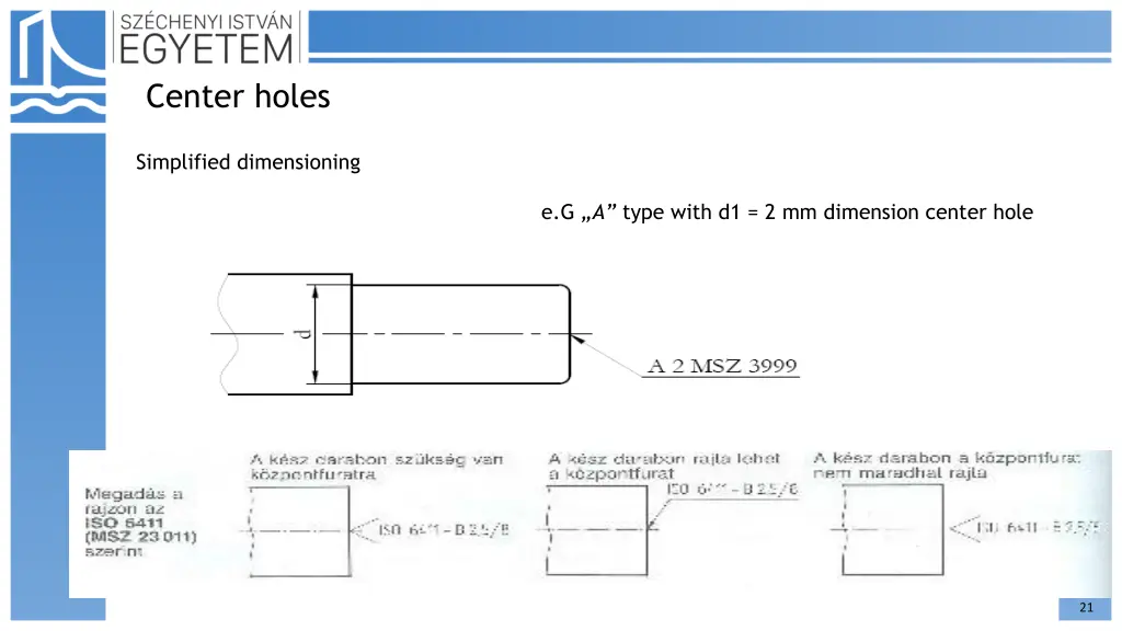 center holes 2