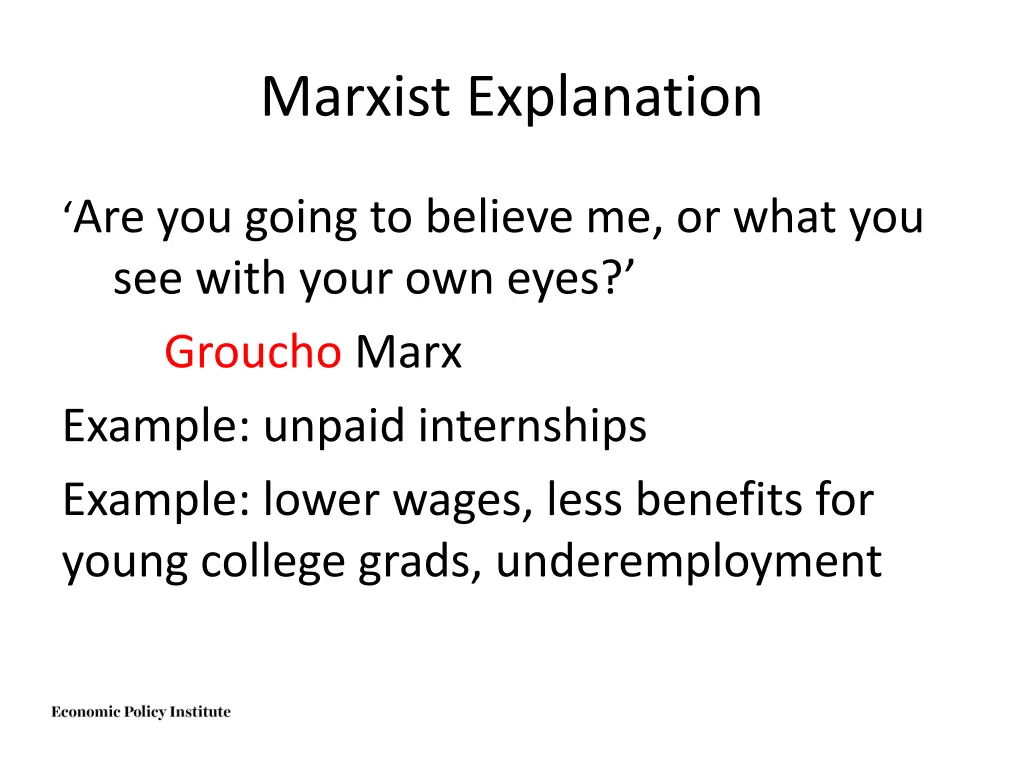 marxist explanation