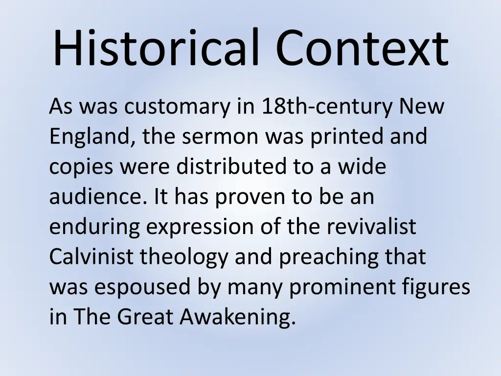 historical context 1