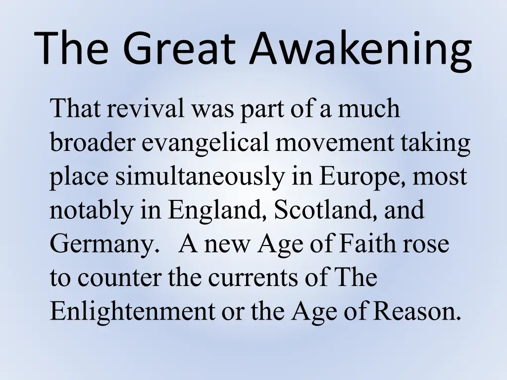 the great awakening 1