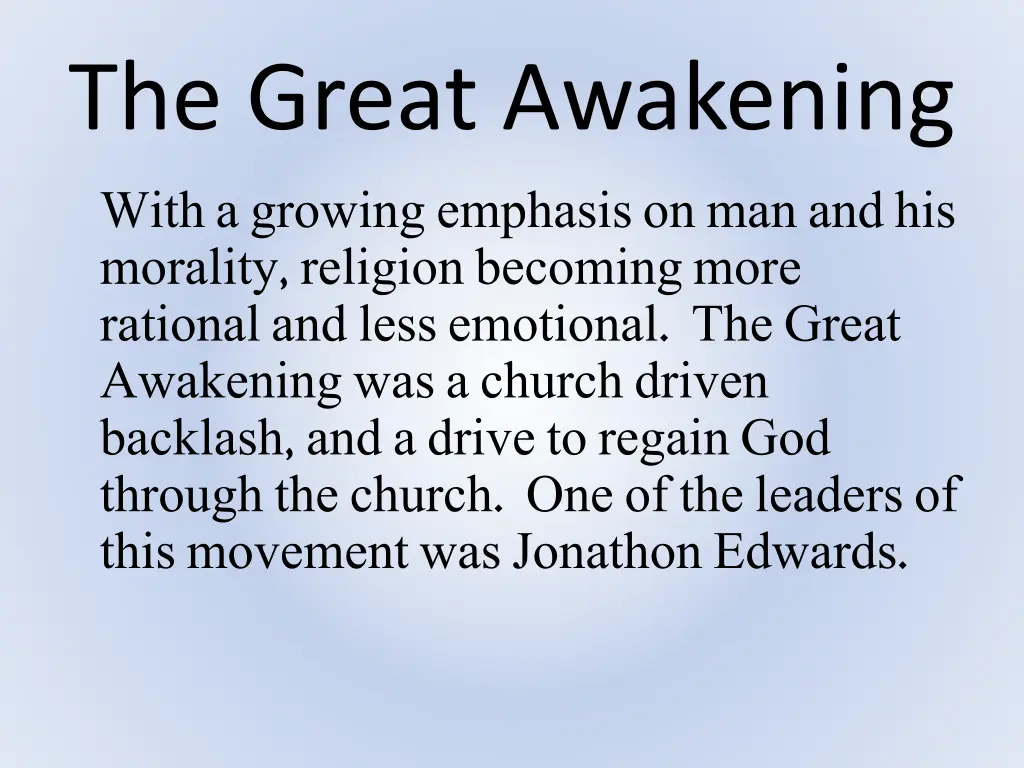 the great awakening 9