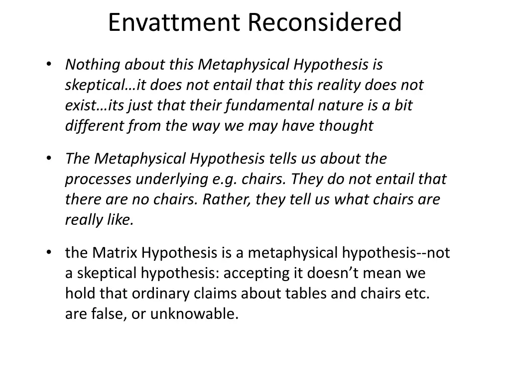 envattment reconsidered