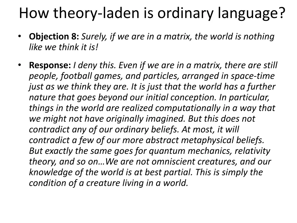 how theory laden is ordinary language