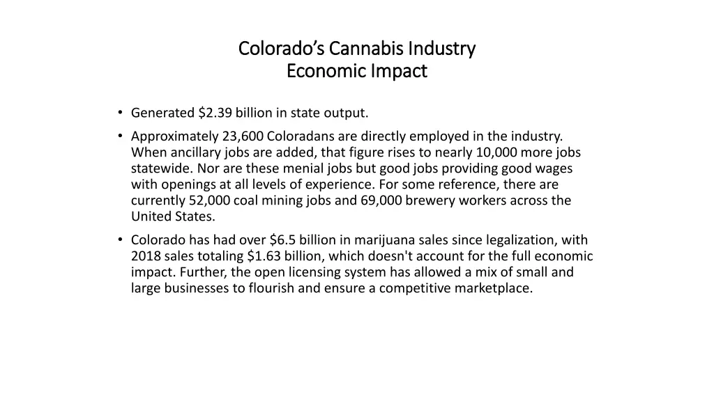 colorado s cannabis industry colorado s cannabis