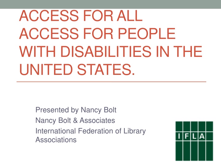 access for all access for people with