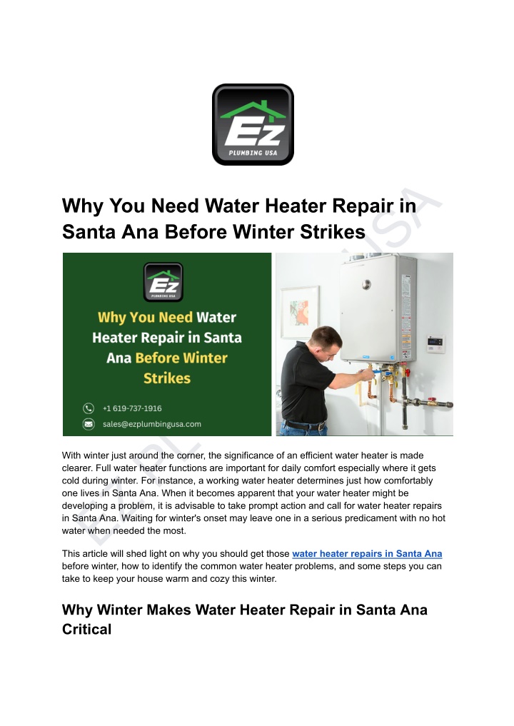 ez plumbing usa this article will shed light