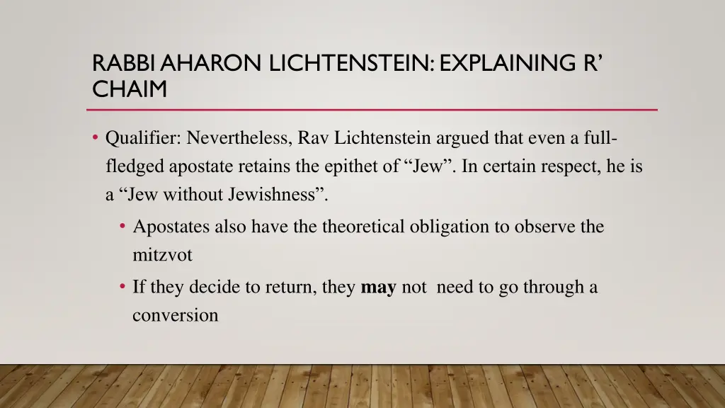 rabbi aharon lichtenstein explaining r chaim 1