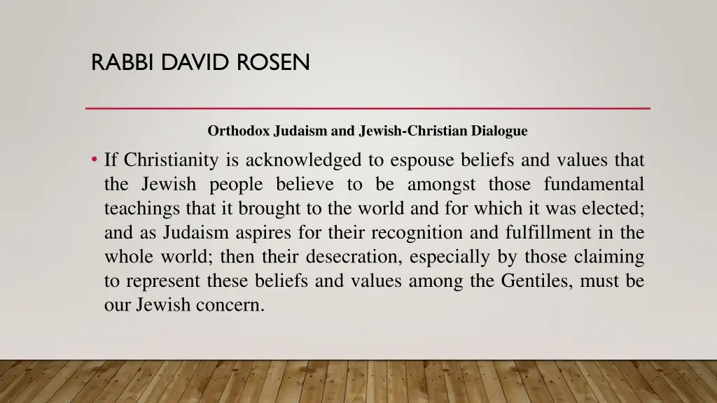 rabbi david rosen