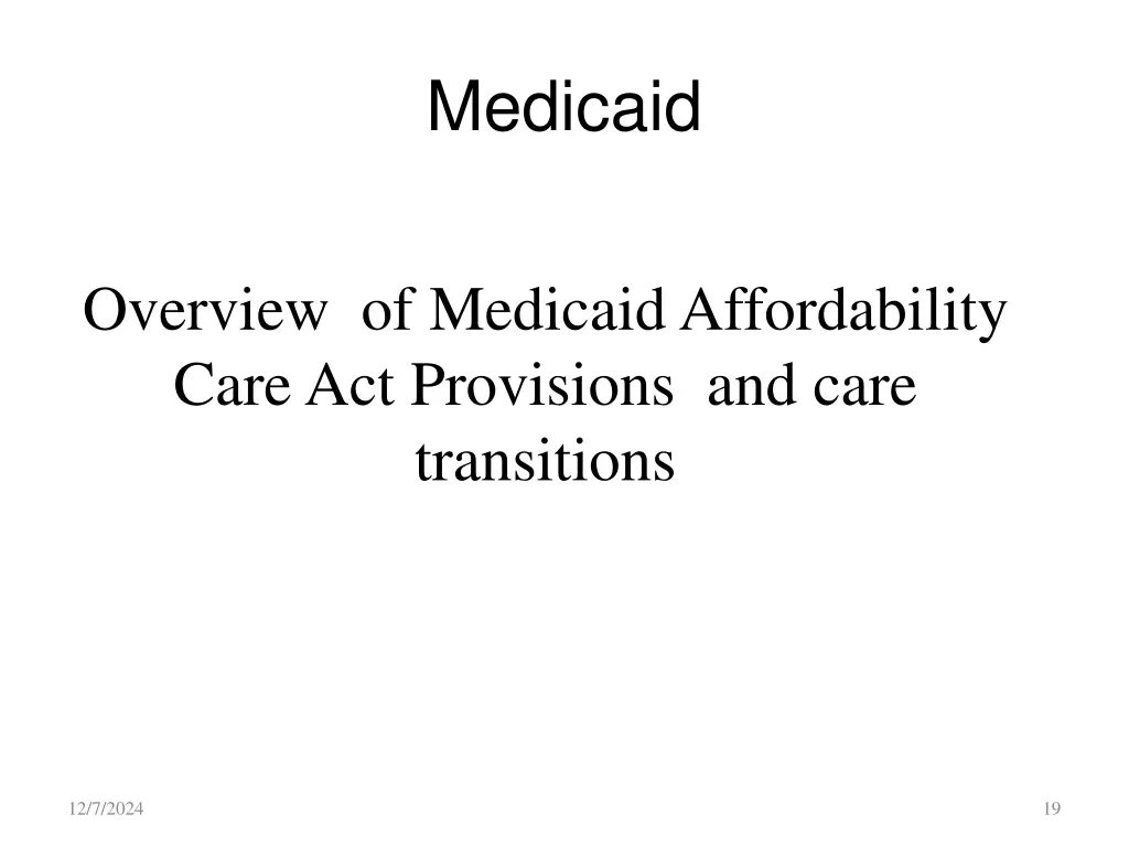 medicaid