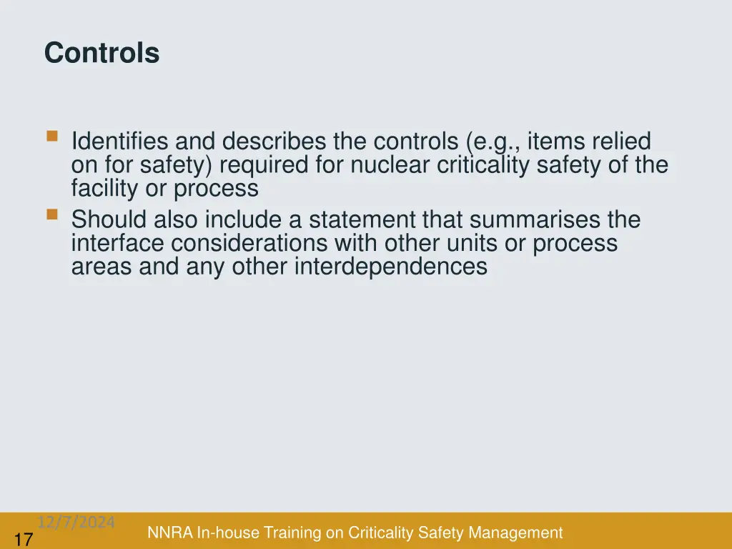 controls