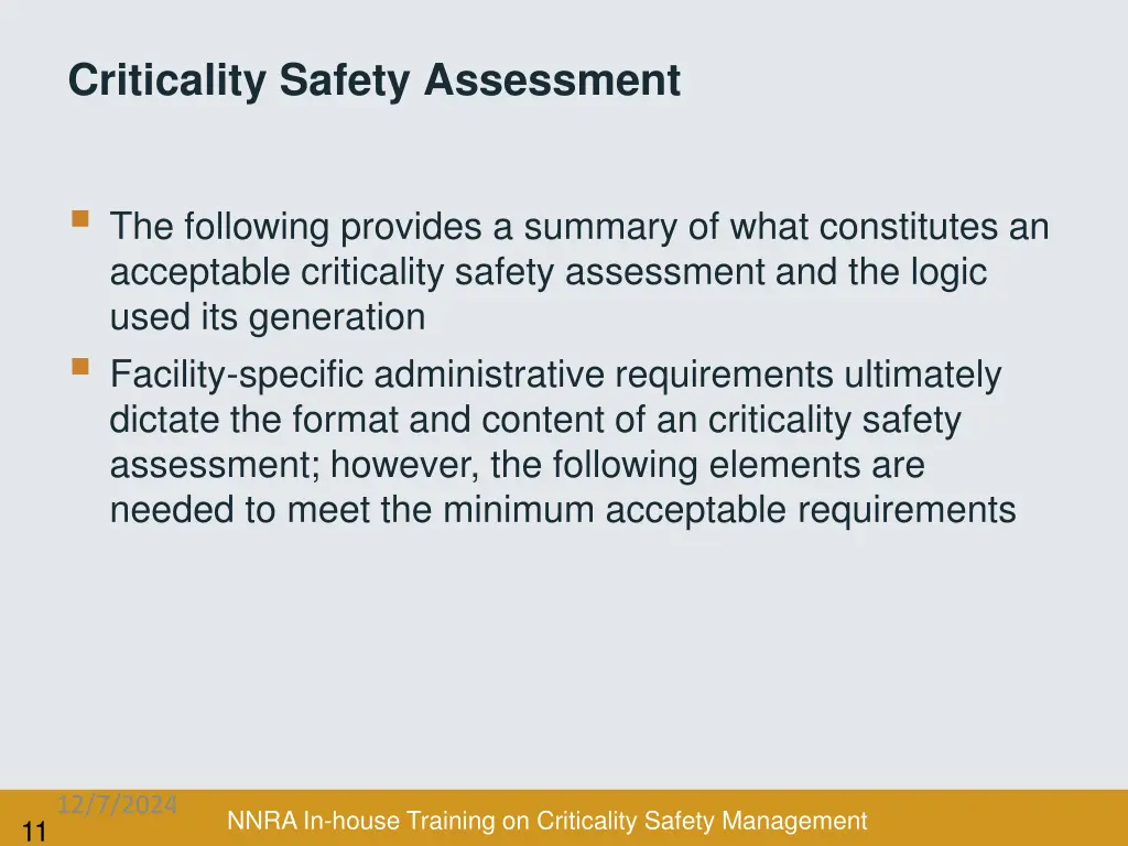 criticality safety assessment 5