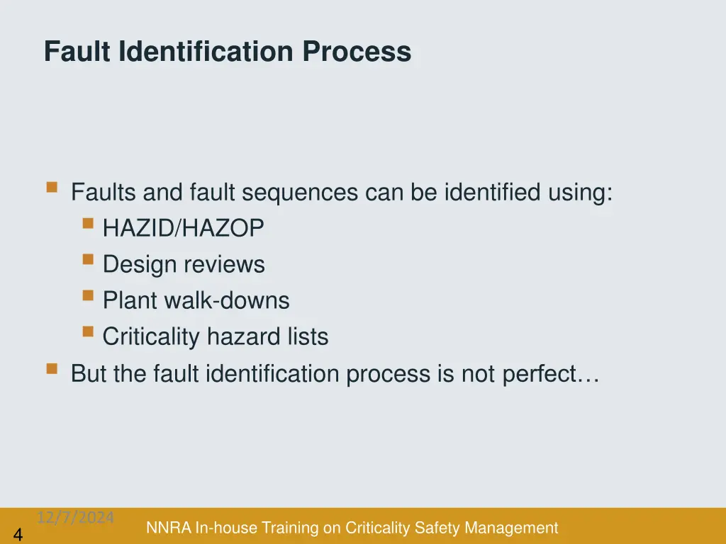 fault identification process
