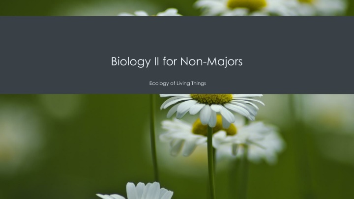 biology ii for non majors