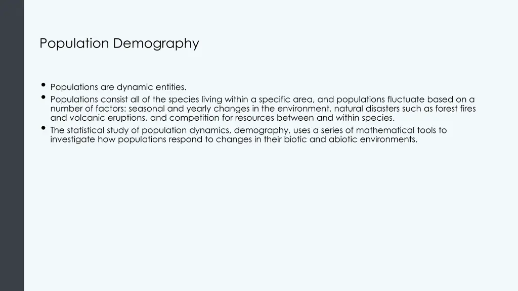 population demography