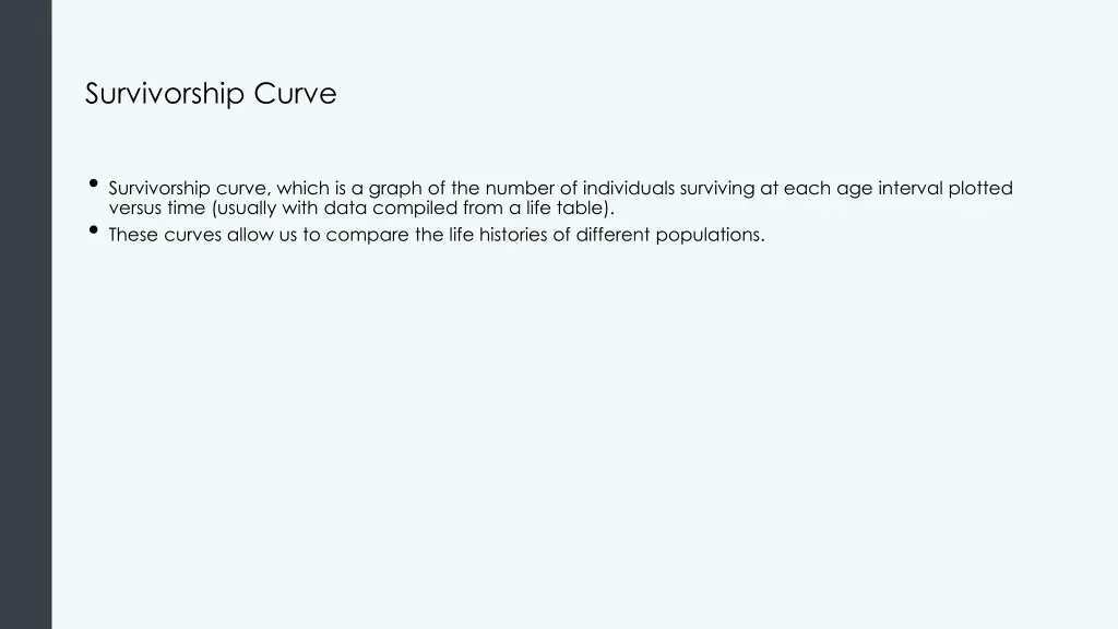 survivorship curve