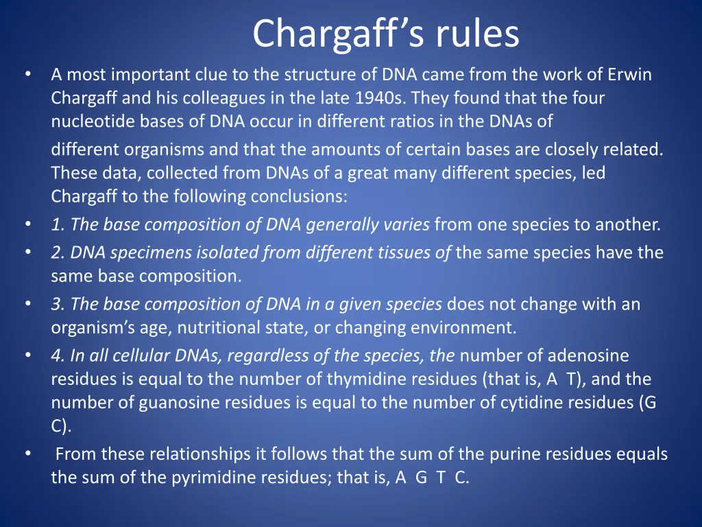 chargaff s rules