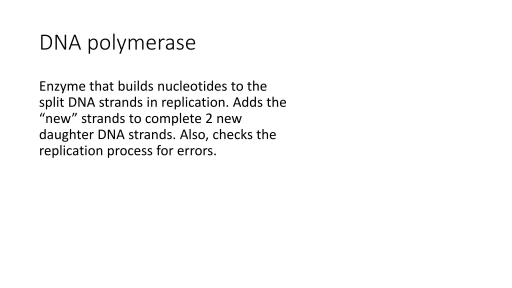 dna polymerase