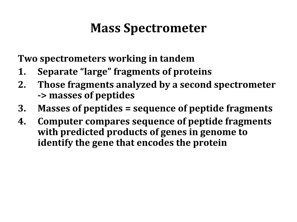 mass spectrometer 1