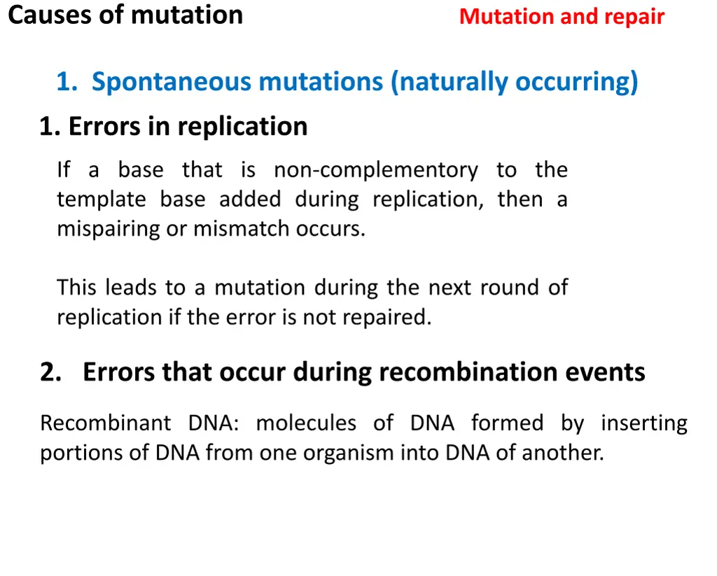 causes of mutation 3