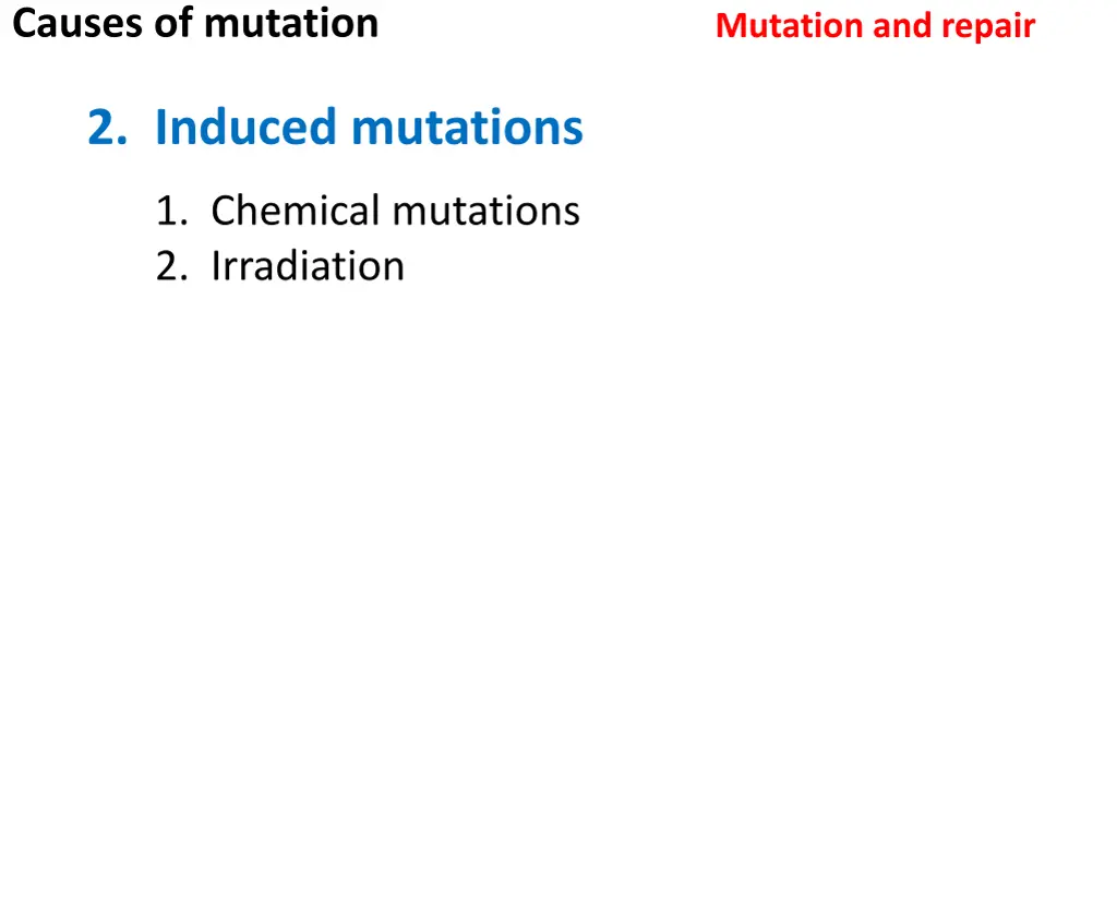 causes of mutation 8