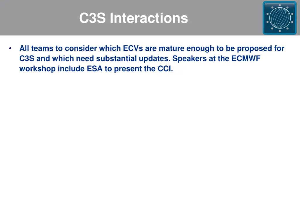 c3s interactions