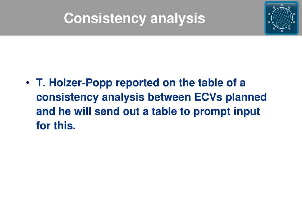 consistency analysis