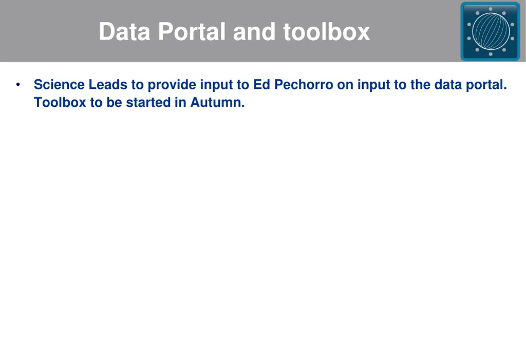 data portal and toolbox