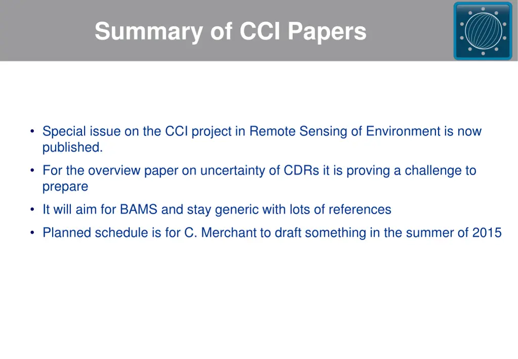 summary of cci papers