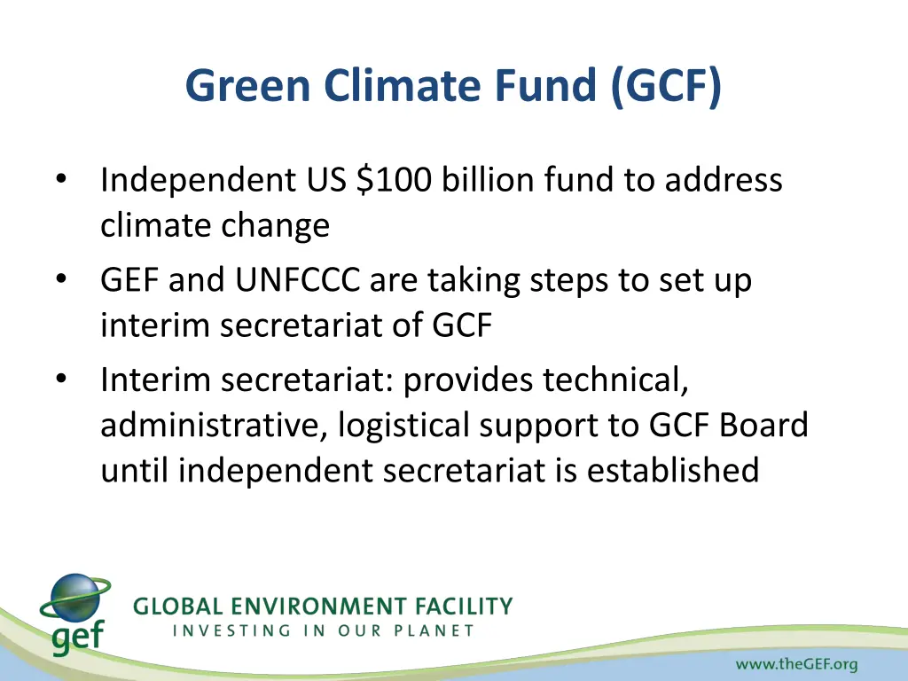 green climate fund gcf