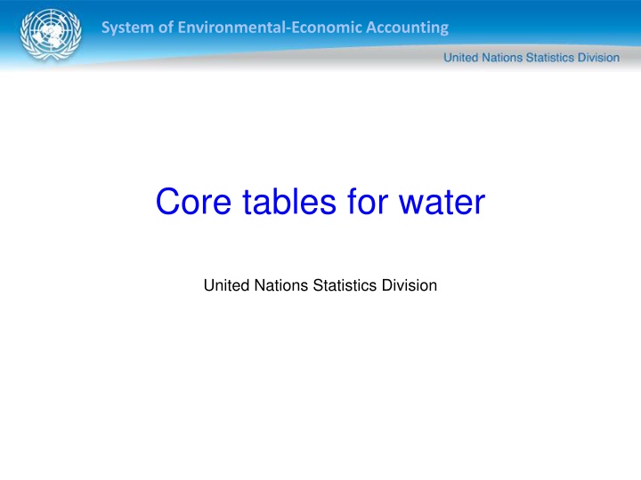 system of environmental economic accounting