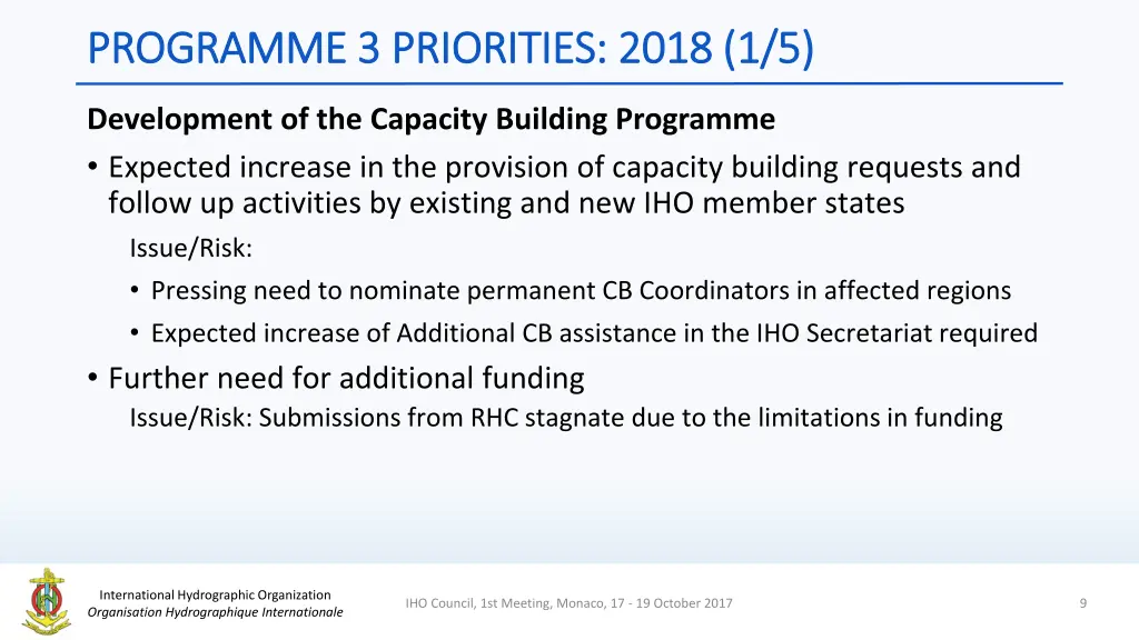 programme 3 priorities 2018 1 5 programme