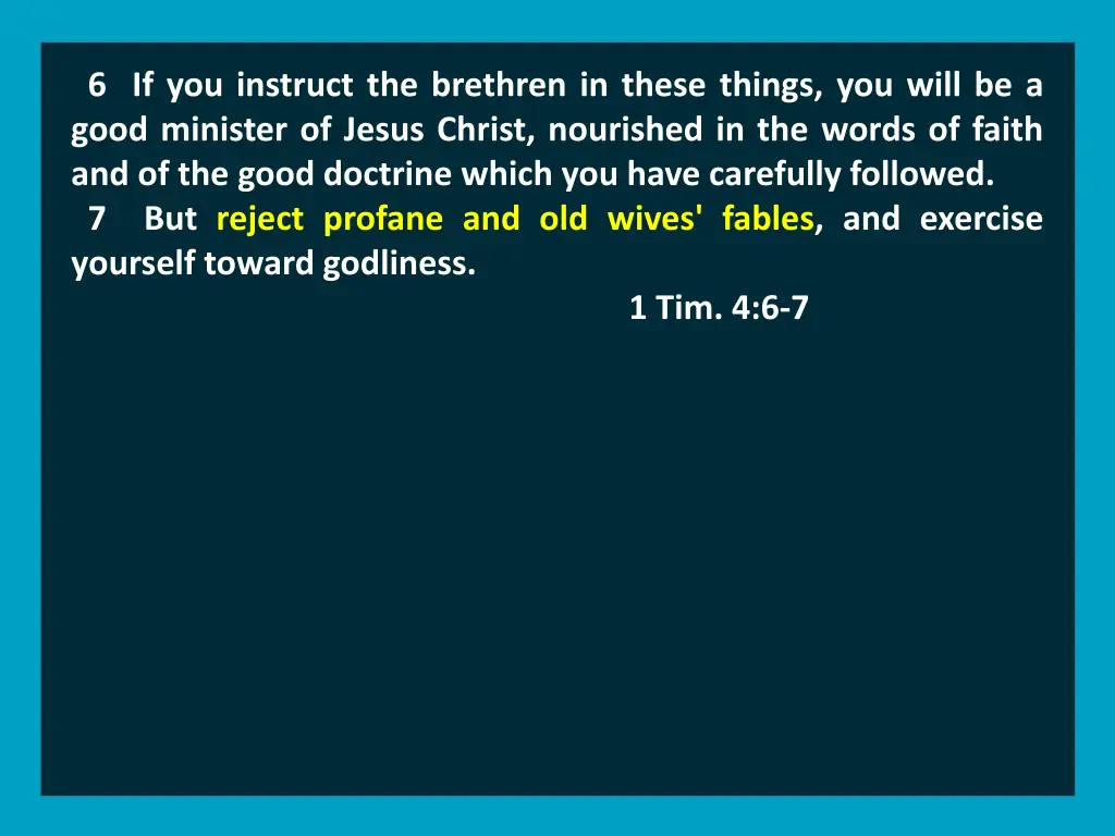 6 if you instruct the brethren in these things