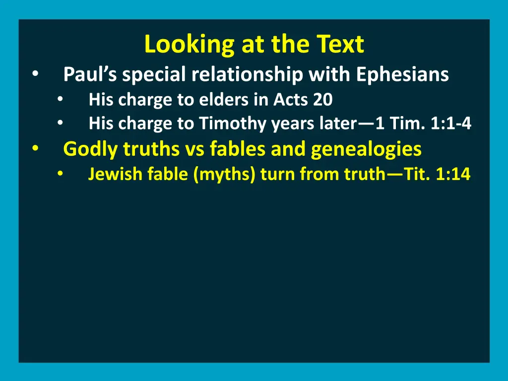 looking at the text paul s special relationship 1