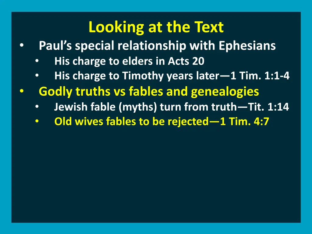 looking at the text paul s special relationship 2