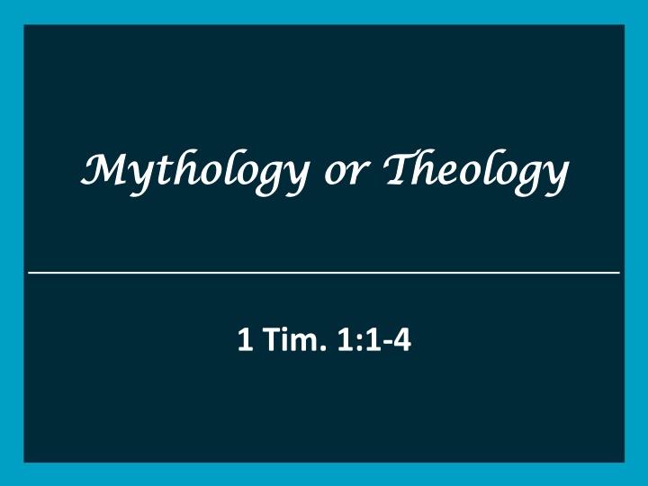 mythology or theology mythology or theology