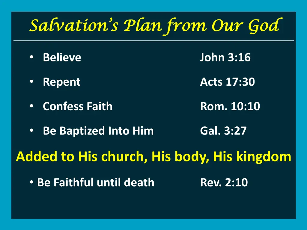 salvation s plan from our god salvation s plan