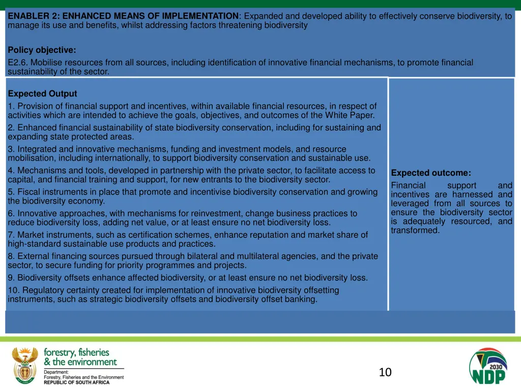 enabler 2 enhanced means of implementation