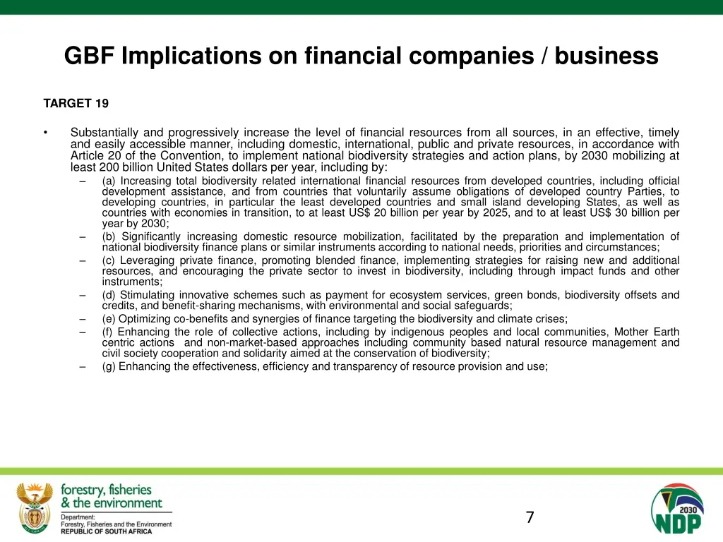 gbf implications on financial companies business 3