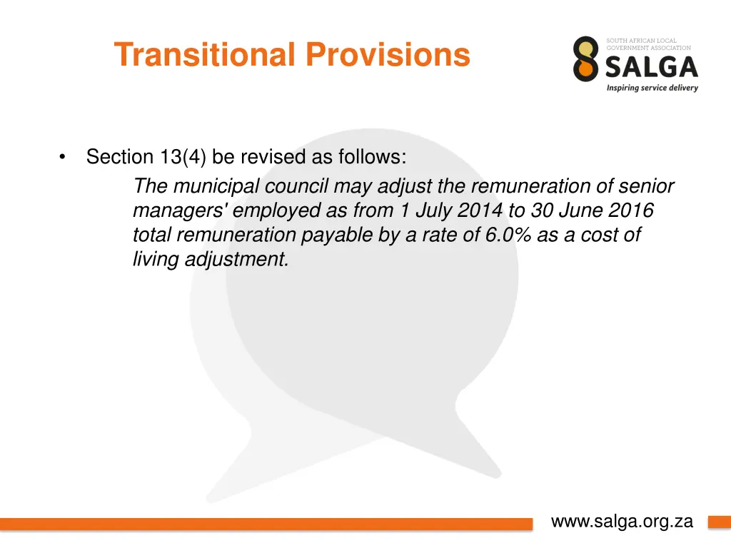 transitional provisions