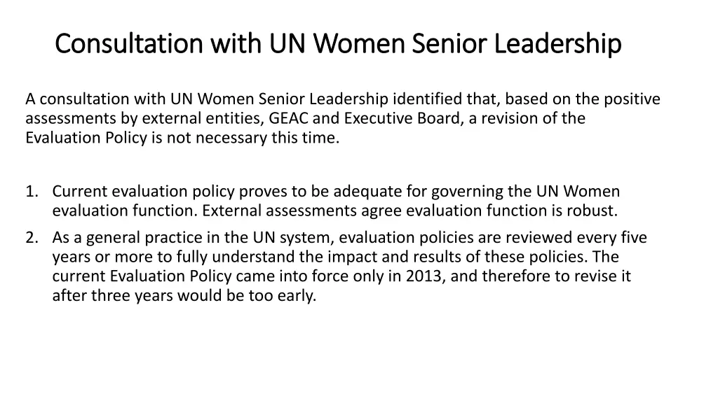 consultation consultation with un women senior