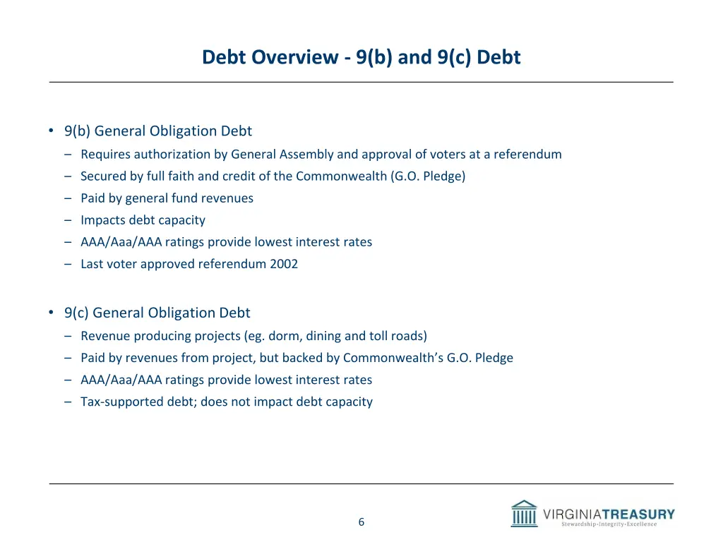 debt overview 9 b and 9 c debt