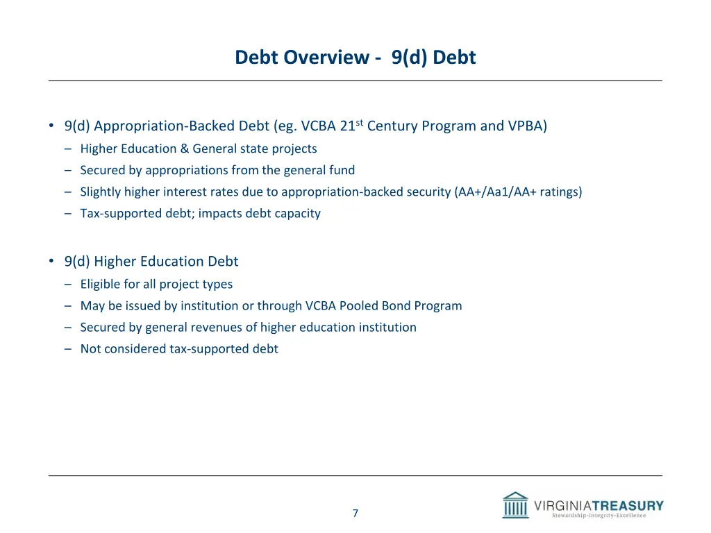 debt overview 9 d debt